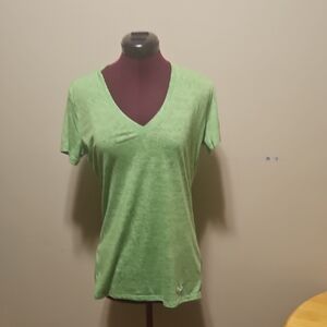 Under Armour Light Green V-Neck Tee
